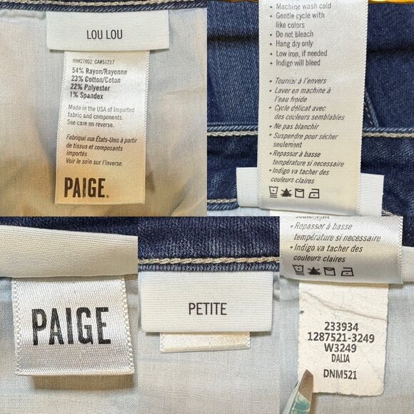 Paige Lou Lou Flare Jeans Vintage Size 29 Medium Wash Stretch Denim - Picture 8 of 8